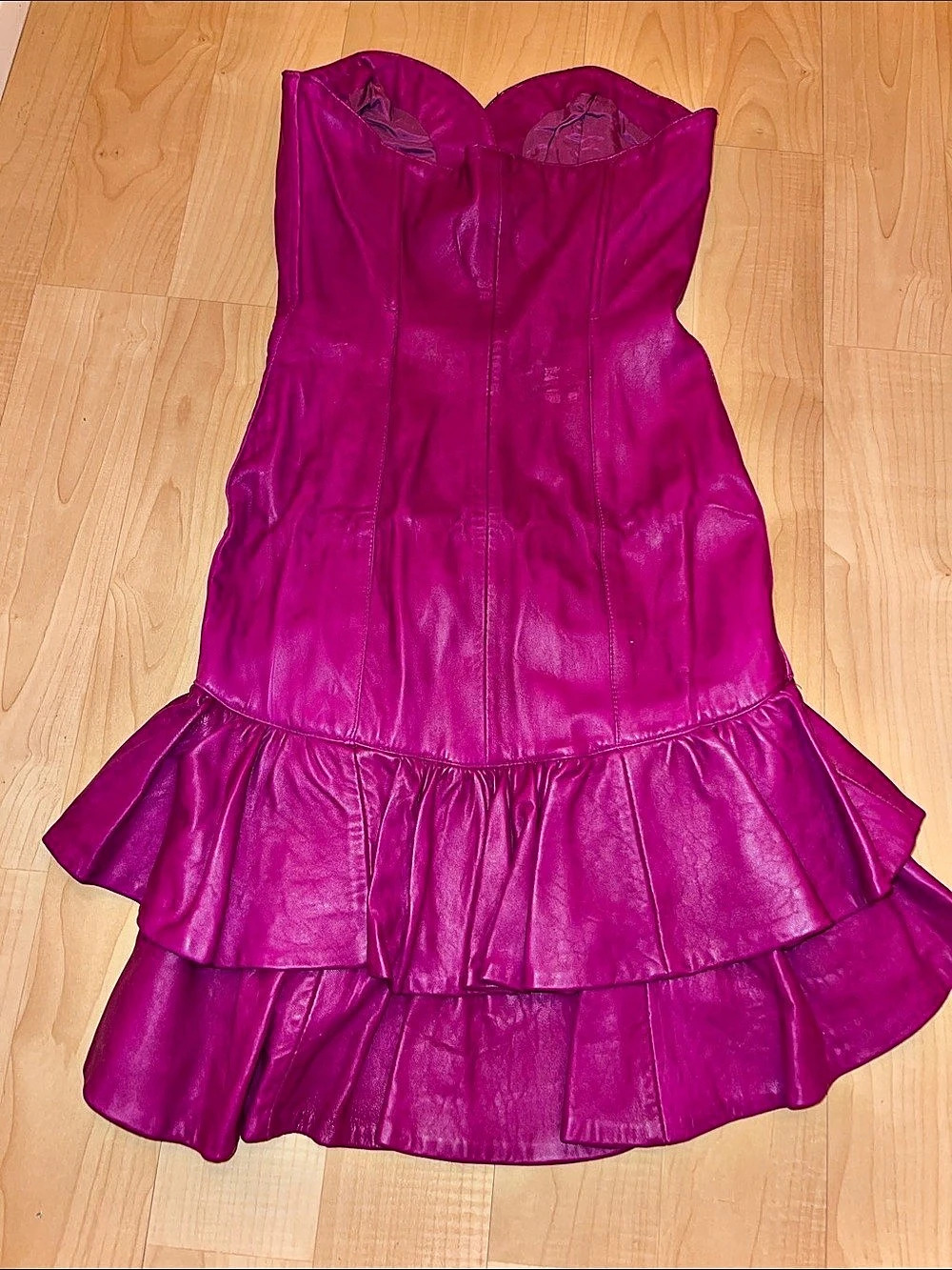 Michael Hoban Leather Mini Dress Size Small From North Beach Leather